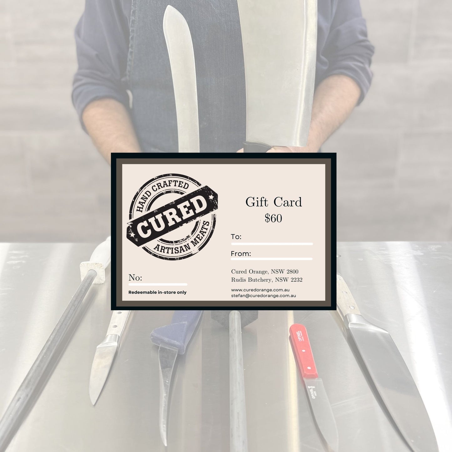 Cured Orange NSW $60 Gift Card