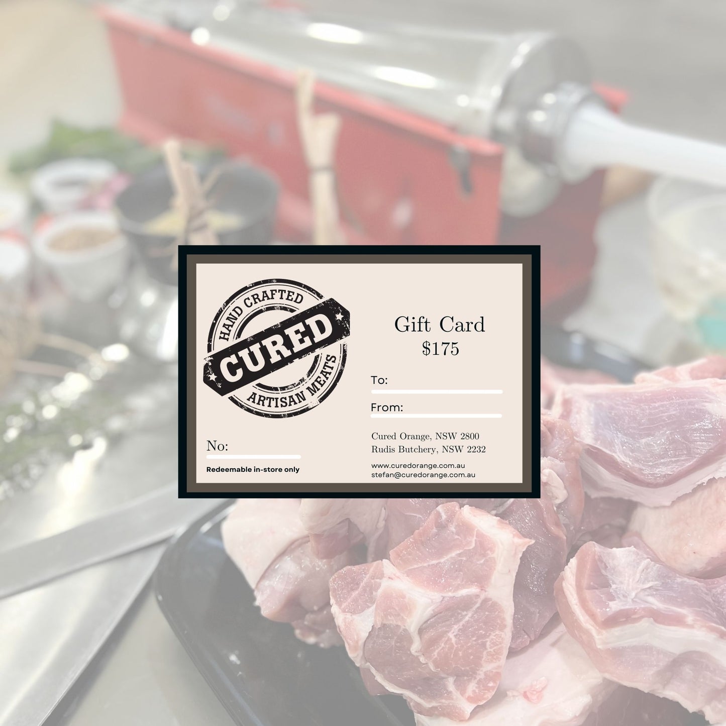 Cured Orange NSW $175 Gift Card